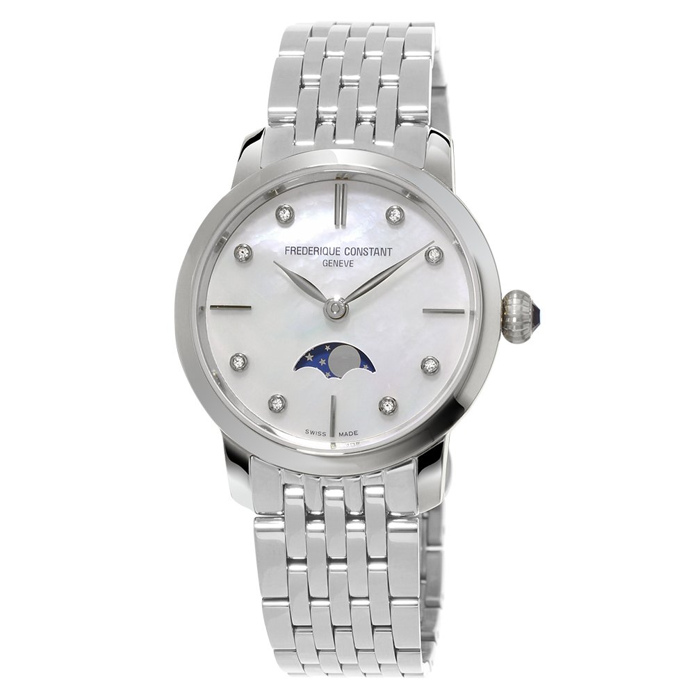 FREDERIQUE CONSTANT Damenarmbanduhr CLASSICS SLIMLINE LADIES MOONPHASE