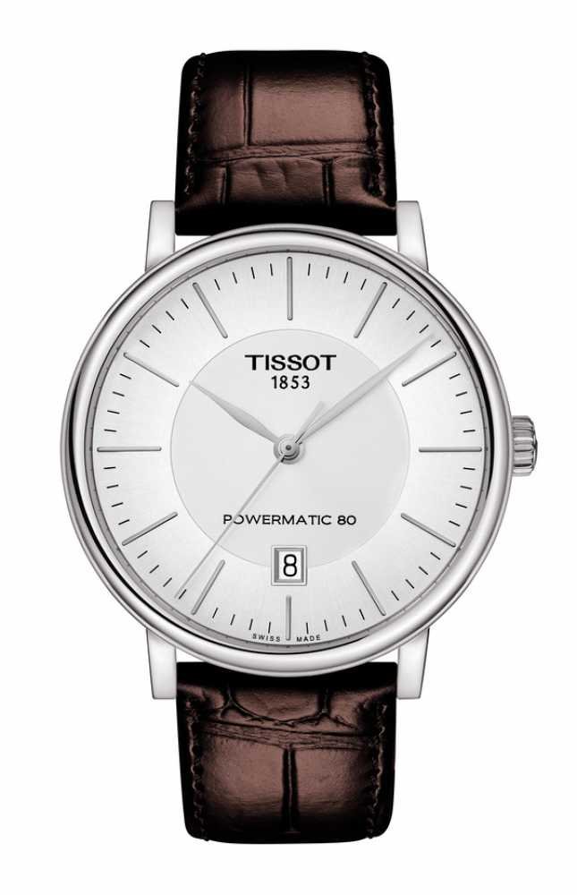 TISSOT Herrenarmbanduhr CARSON PREMIUM POWERMATIC 80